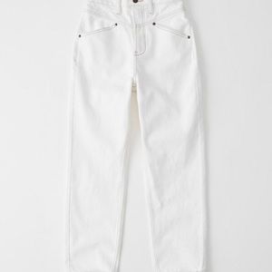 SOLD Abercrombie and Fitch White High Waist Jeans